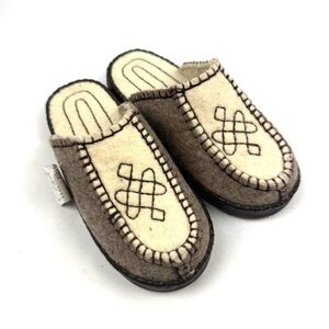 Mongolian Wool Slippers 36 Tsagaan ALT Wool Shop Womens Slip On Brand New